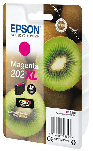 Epson Kiwi Singlepack Magenta 202XL Claria Premium Ink Epson Kiwi Singlepack Magenta 202XL Claria Premium Ink